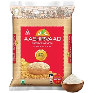 Aashirvaad Atta/Godihittu – 100% Whole Wheat Flour, 1 kg